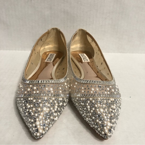 Badgley Mischka Women's Babette Pointed Embellished Flats 8 NIB - Picture 6 of 12